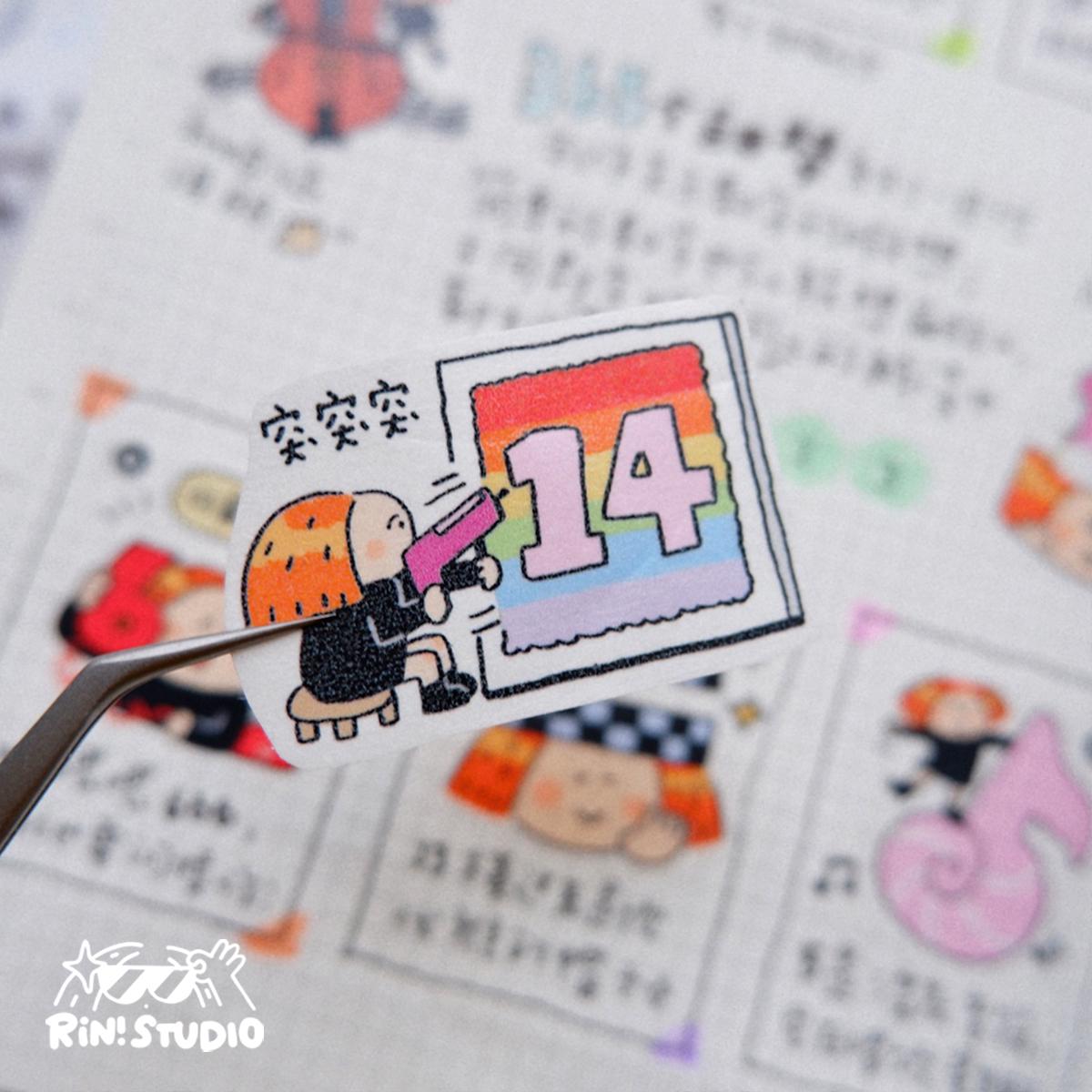 Day Dream Date Stickers | Number | Vol 24