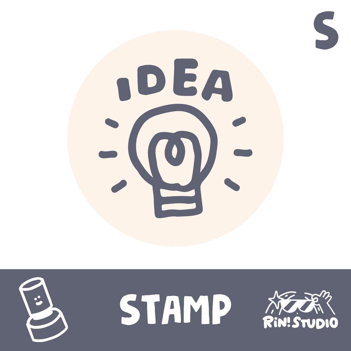 Portable Stamp | Mini Size | 'Idea' & 'Poop'