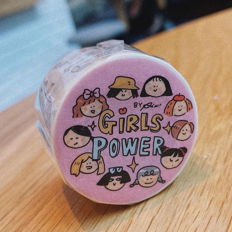 Kawaii Washi Tape, Bullet Journaling Washi Tape, BuJo Tape, Girl Power Gift, Girl Washi Tape, Kawaii Craft Tape, Fashion Scrapbook Tape