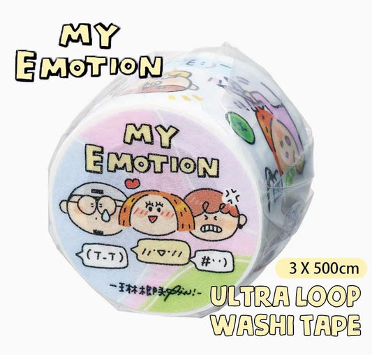 Emotion Washi Tape Vol. 10 by RiN Studio – flat lay for bullet journal spread
