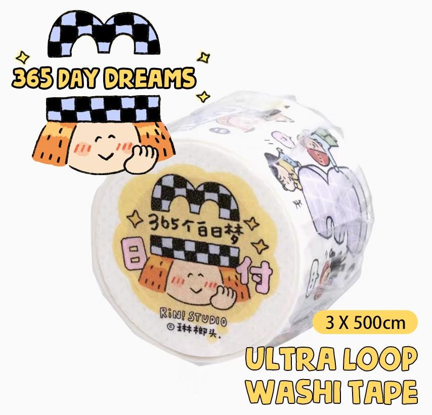 Day Dream Washi Tape: RiN Studio Kawaii Journaling Tape