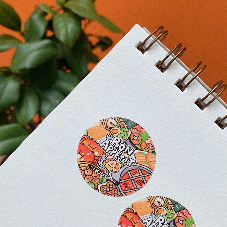 Asian Food Washi Tape: Bon Appetit Eastern Cuisine, RiN Studio Vol. 8