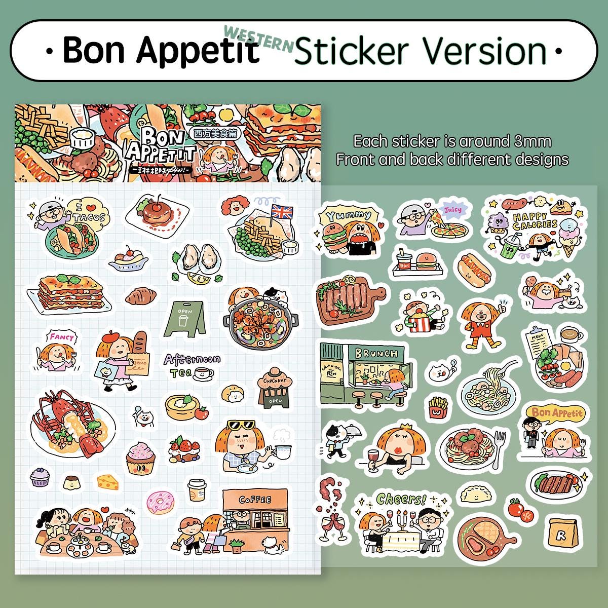 Bon Appetit Western Food Washi Tape - RiN Studio Vol. 11