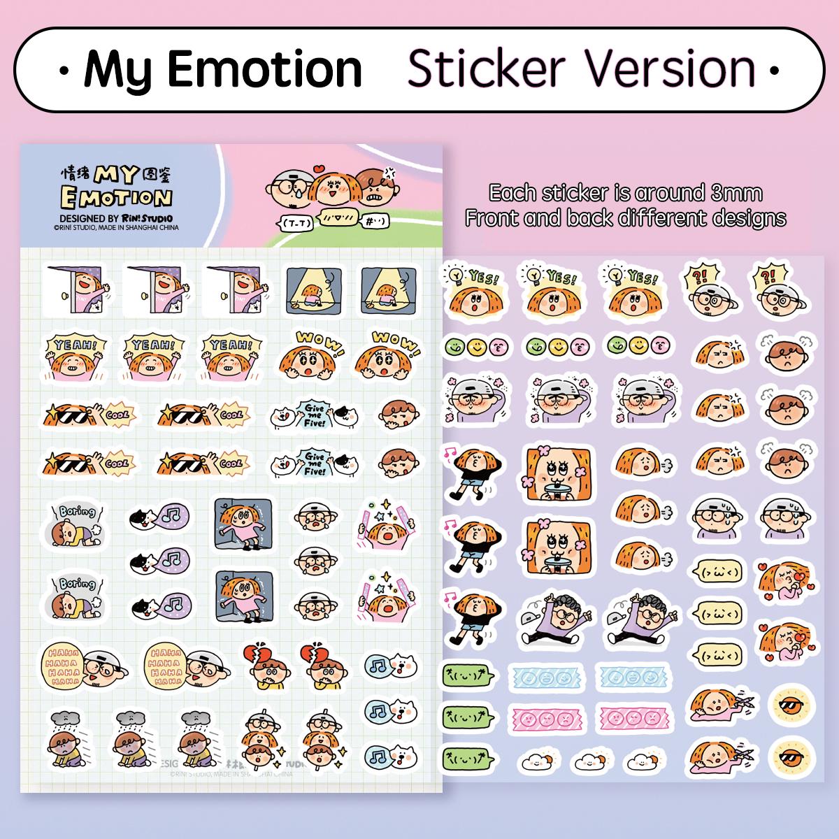 Emotion Washi Tape: RiN Studio Vol. 10, Kawaii Journaling Tape