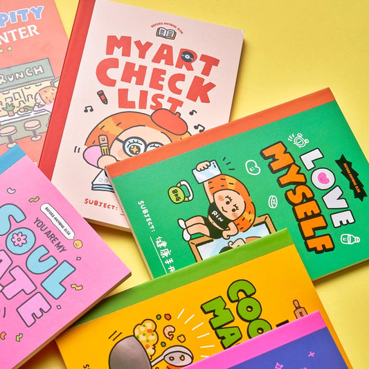 A6 Pocket Notebook: Kawaii Hardcover Journal by RiN Studio