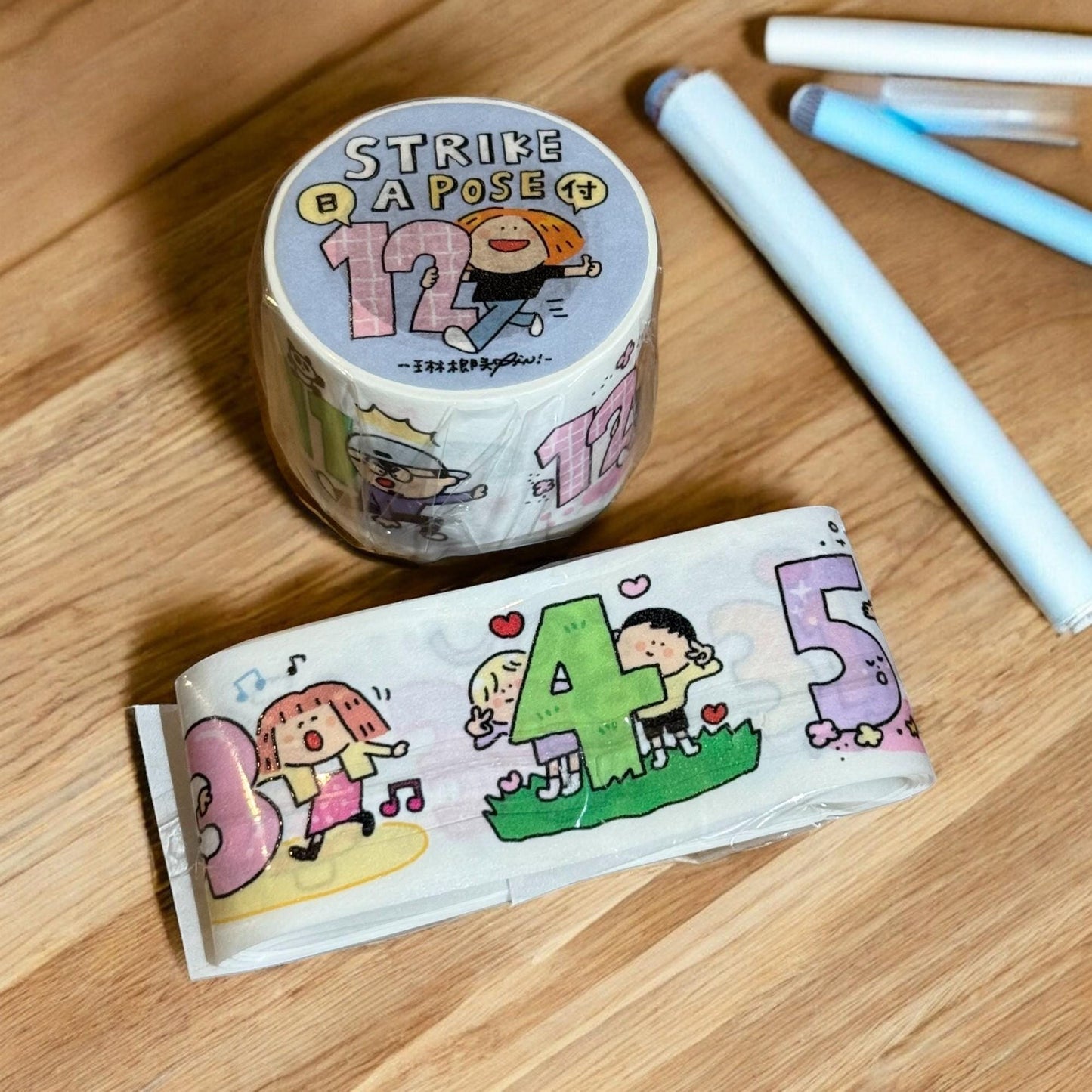 Strike a Pose Washi Tape by RiN Studio – lifestyle journaling photo
