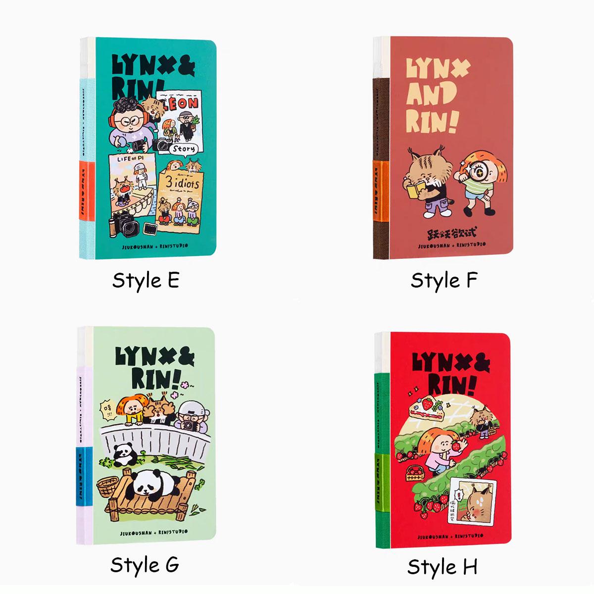 A6 Hardcover Notebook: RiN Studio Original, Panda Design, 112 Pages