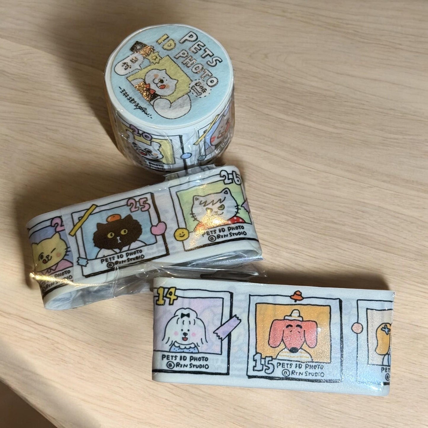 Washi Tape | Dogs | Cats | RiN studio | Pets ID | Vol. 9 | Journaling | Cute Animals | Kawaii Stationery | Crafting Tape