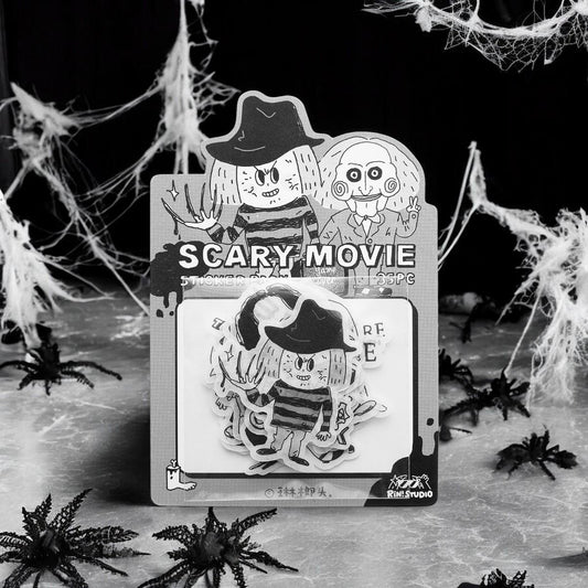 Halloween | Sticker Pack | Scary Movie | Horror | Journaling | Stationery  | RiN studio product | Crafting Tape