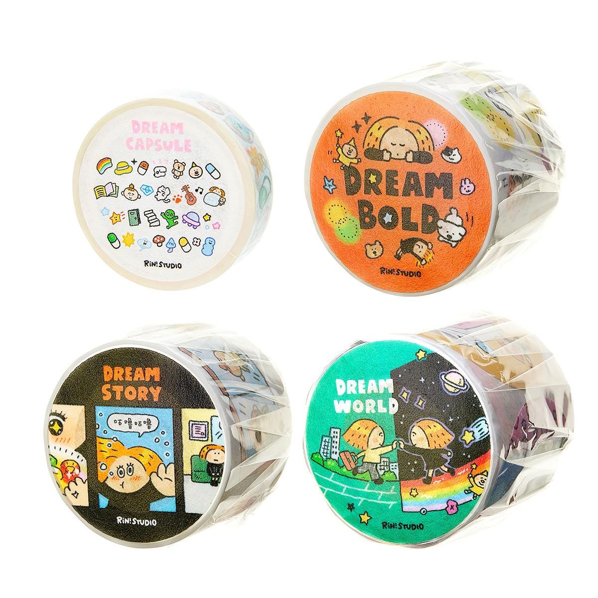 Dream Mini Emoji Washi Tape by RiN Studio – scrapbook and journal application