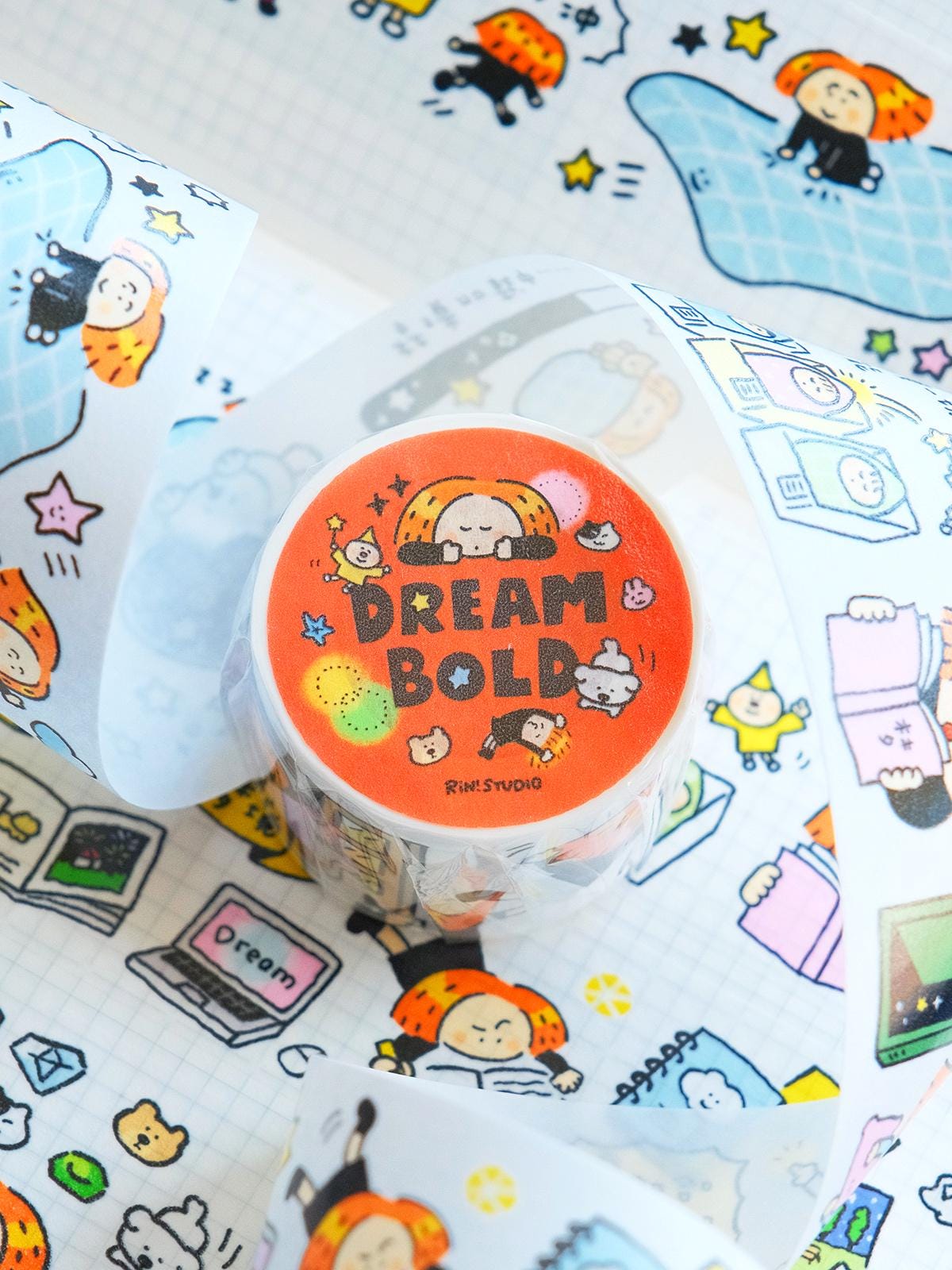 Dream Washi Tape, Cute Washi Tape, Sticker Gift, Kawaii Tape, Kawaii Craft Tape, Fashion Scrapbook Tape, 2025 Washi Tape, Dream Bold