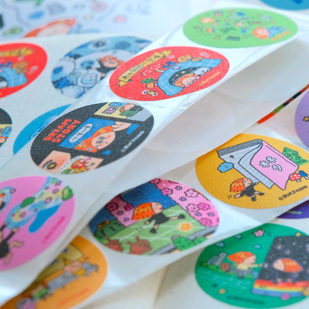 Dream Round Seal Tape: Kawaii Scrapbook Sticker Tape