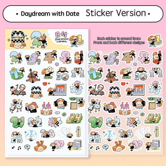 Day Dream Date Stickers, BuJo Planner Stickers
