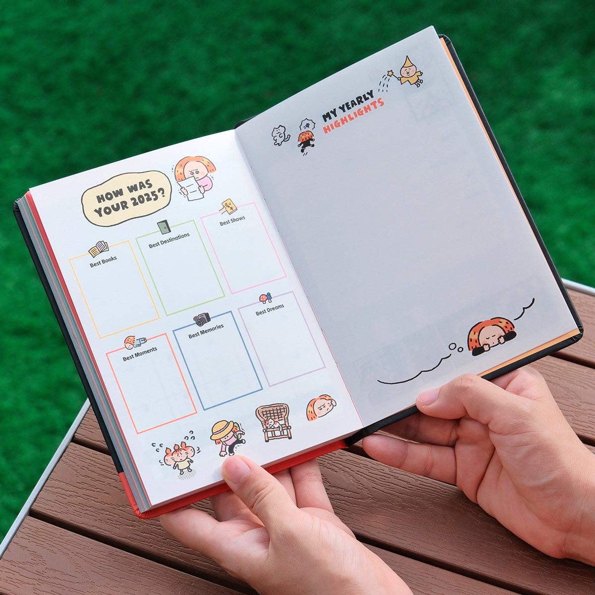 2025 Planner, Calendar Notebook, Schedule Book, Kawaii Journal, Aesthetic Notebook, Cute Journal, B6 Notebook, Stationary, Schedule Journal