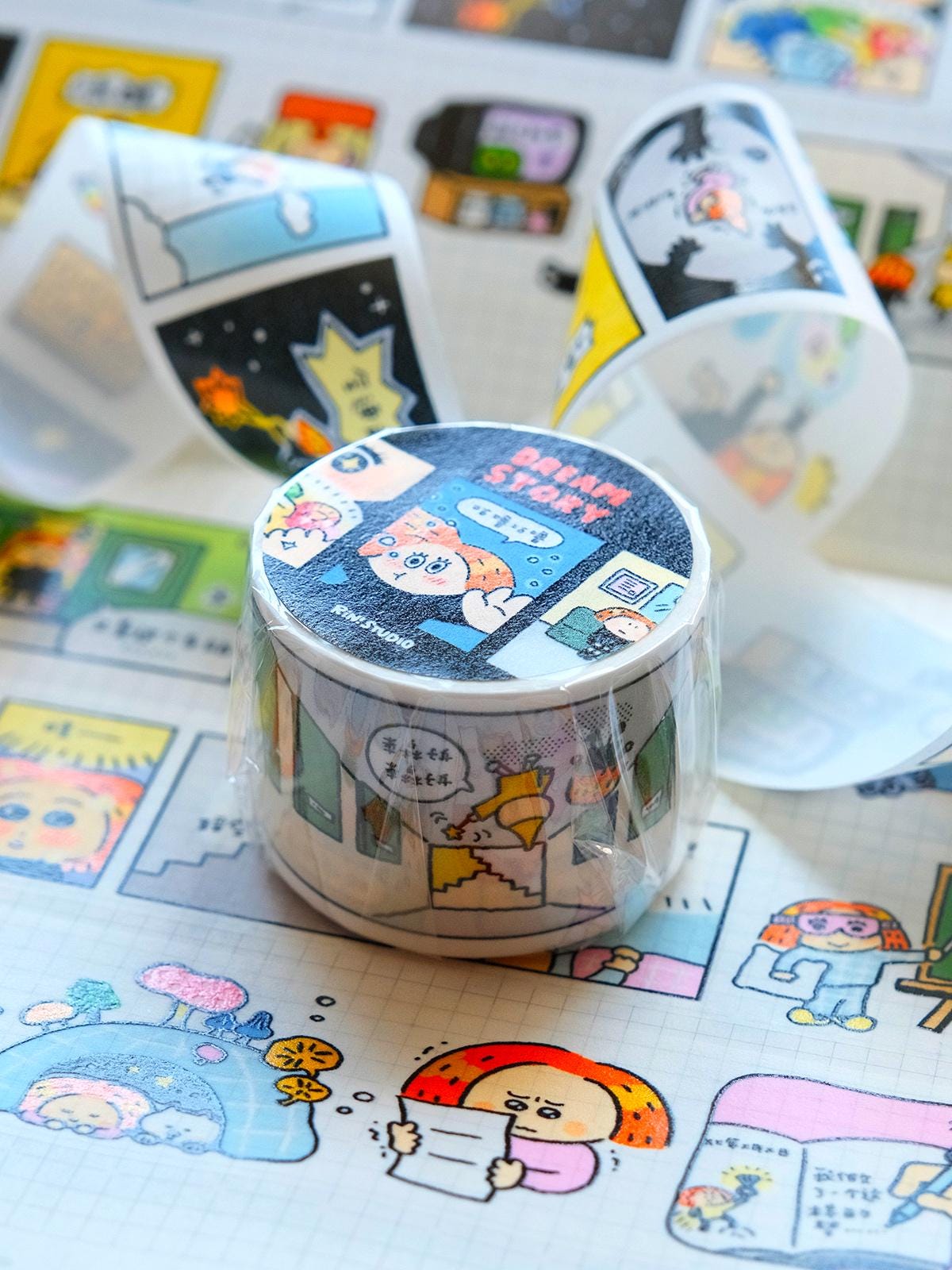 Dream Story Washi Tape: Kawaii Manga Scrapbook Tape