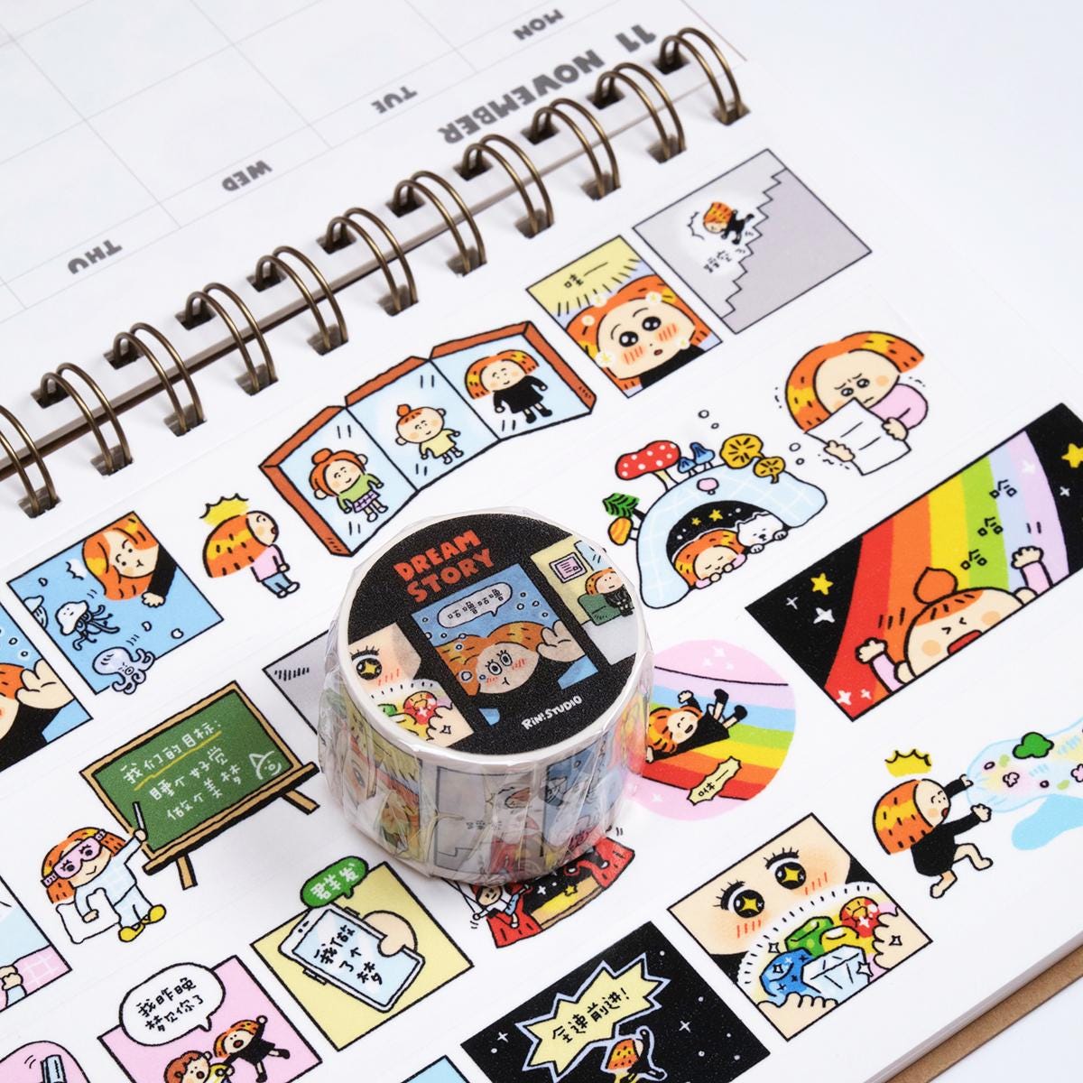 Dream Story Washi Tape: Kawaii Manga Scrapbook Tape