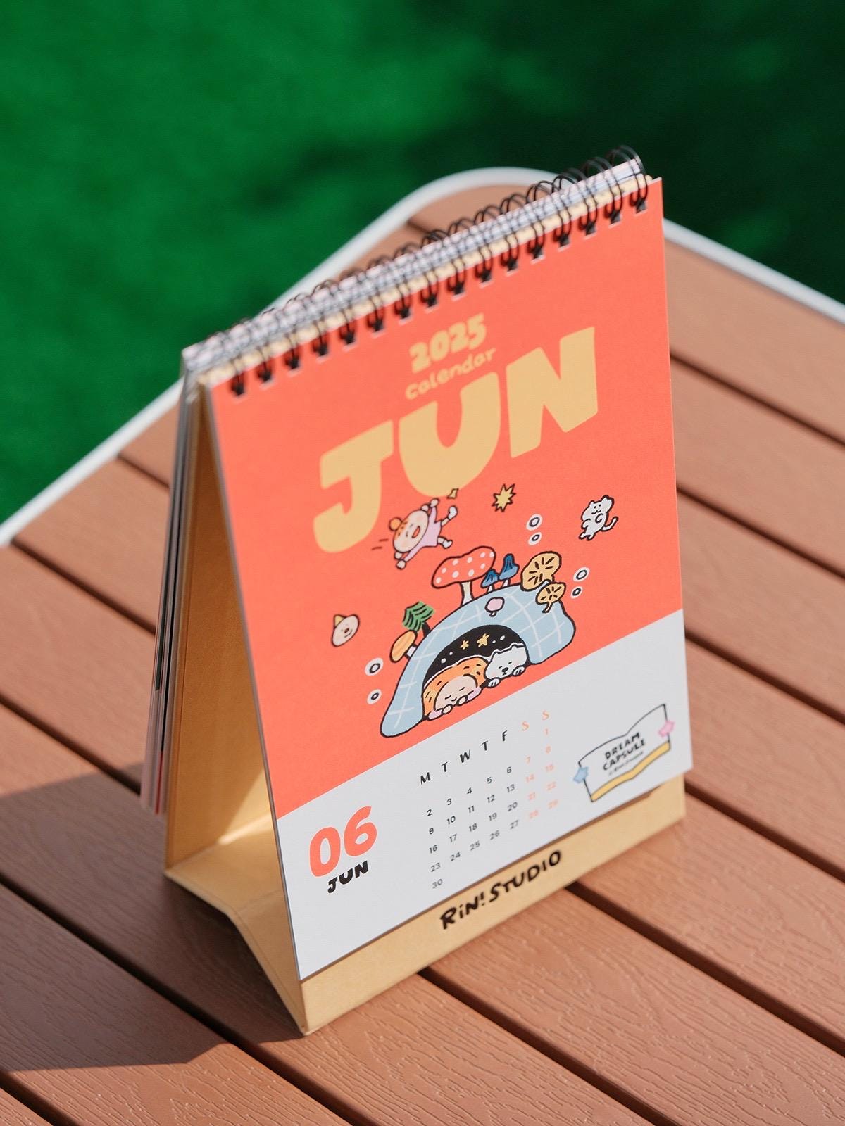 2025 Desk Calendar, 2025 Table Calendar, Monthly Calendar, Kawaii Calendar, Calendar with stand, Cute Calendar, Christmas Gift, Xmas Gift