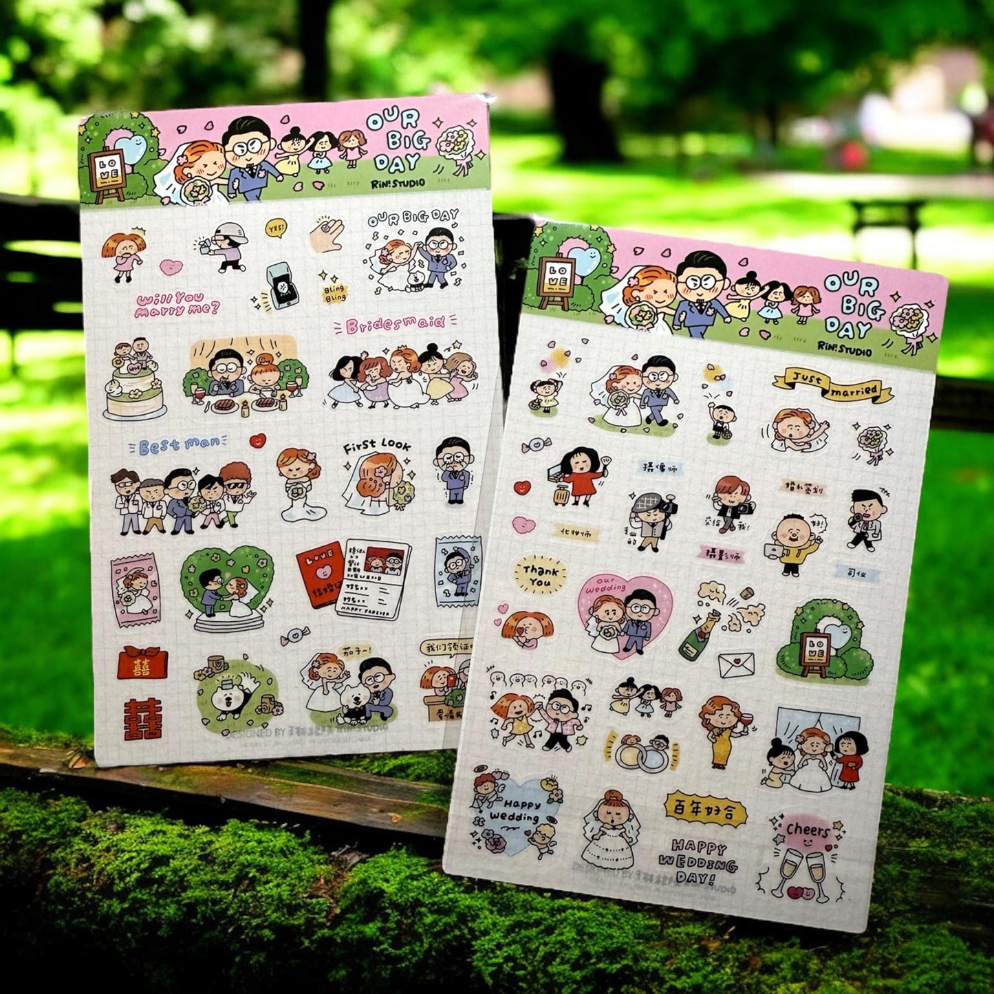 Wedding Day Kawaii Journal Stickers - RiN! Studio