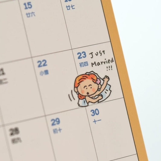 Wedding Day Kawaii Journal Stickers - RiN! Studio