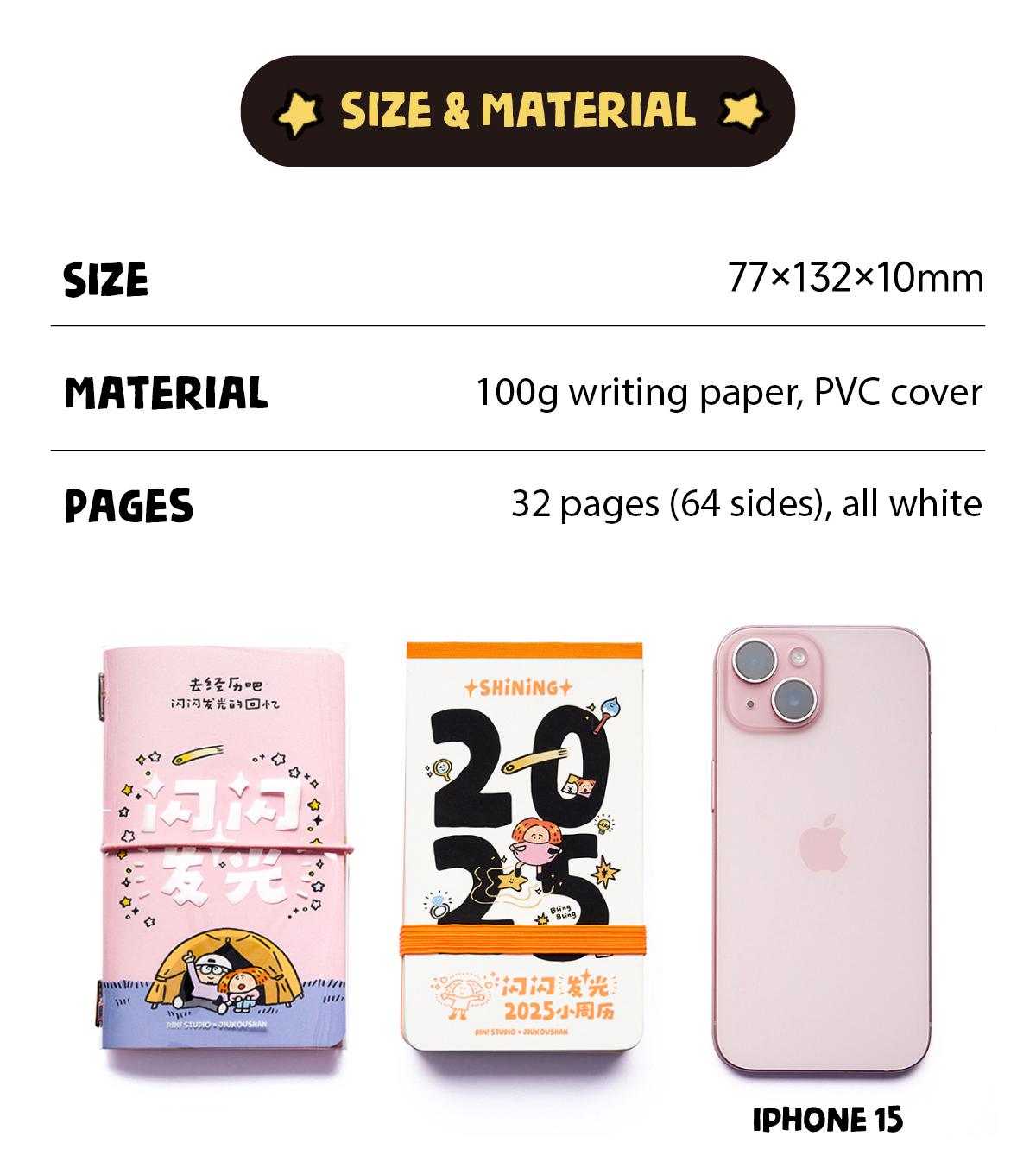 Mini Pocket book, Journal, Mini Memo, Mini Todo, Notebook, Cute Stationery, Replaceable, A7 pocket book, Mini notebook, notebook in hand