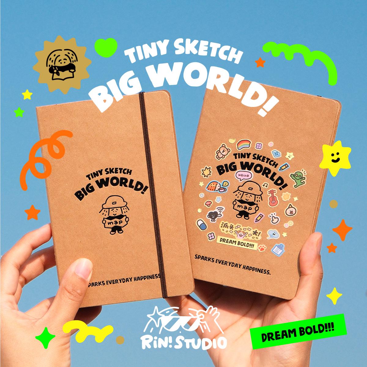 A7/M5 Ring Binder Notebook: Craft Paper Journal Organizer