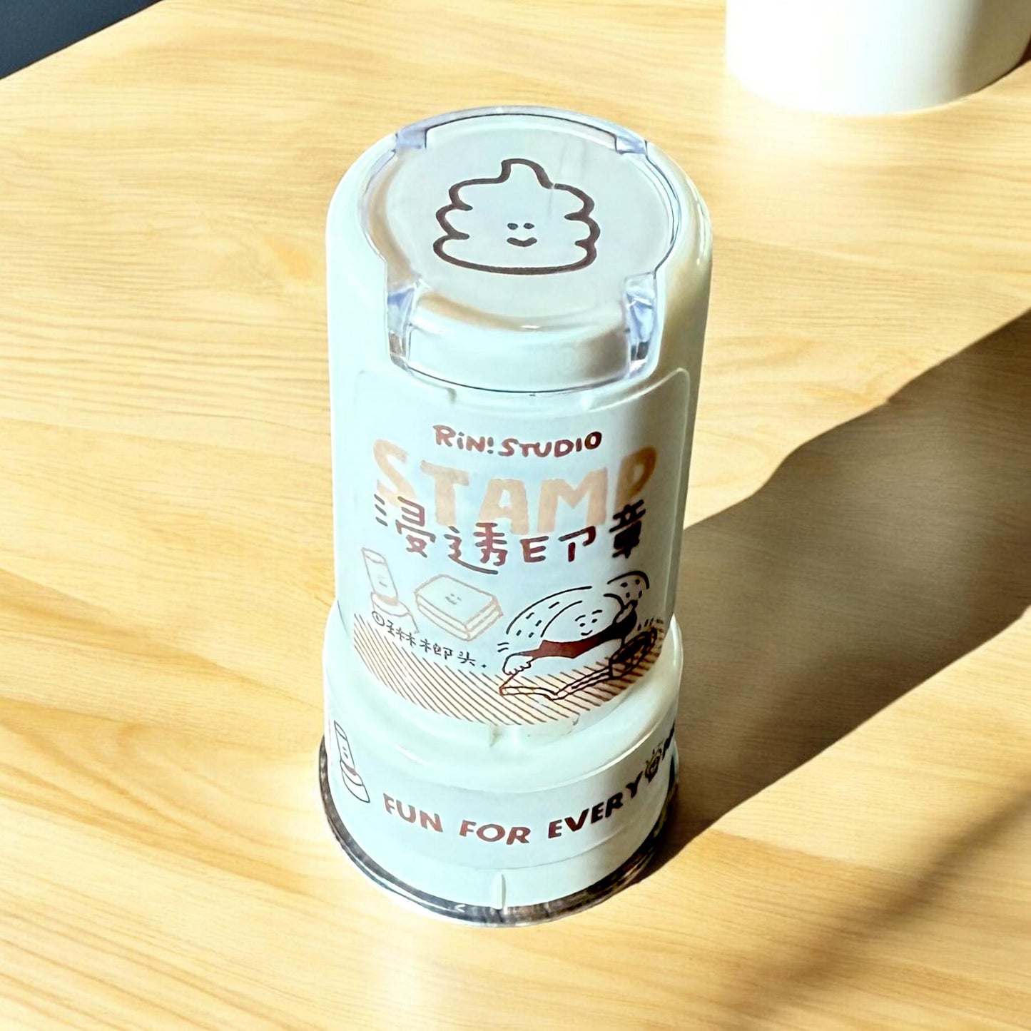 Mini Portable Stamp: Plate and Poop Pattern - RiN! Studio