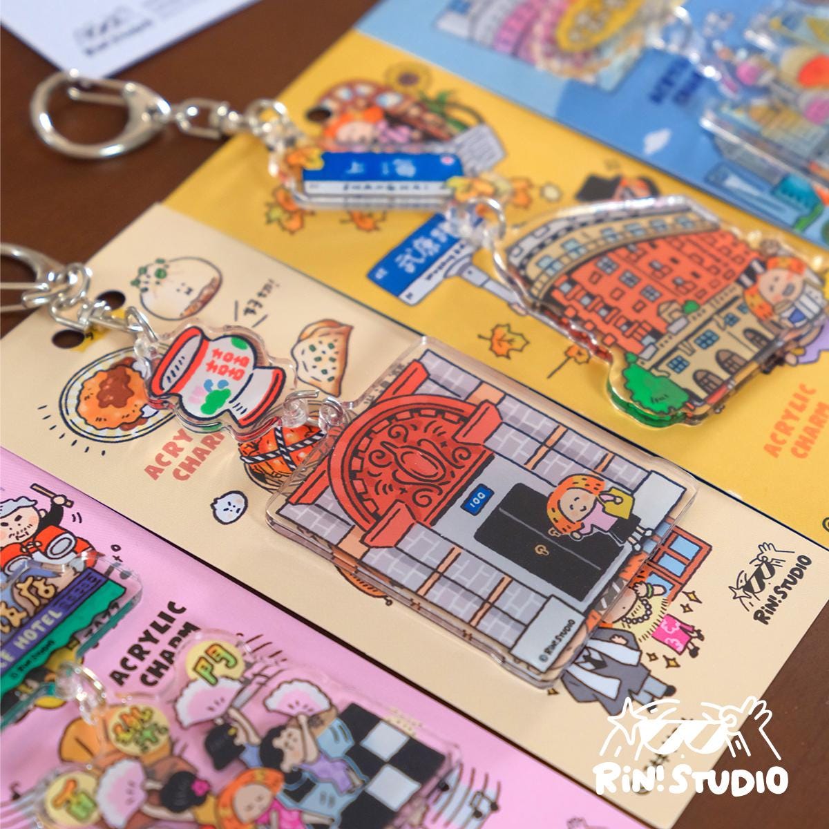 Shanghai Acrylic Keychain: City Souvenir - RiN! Studio