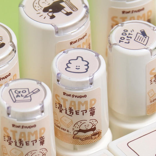 Mini Goal Stamp: Round To-Do List Planner Stamp