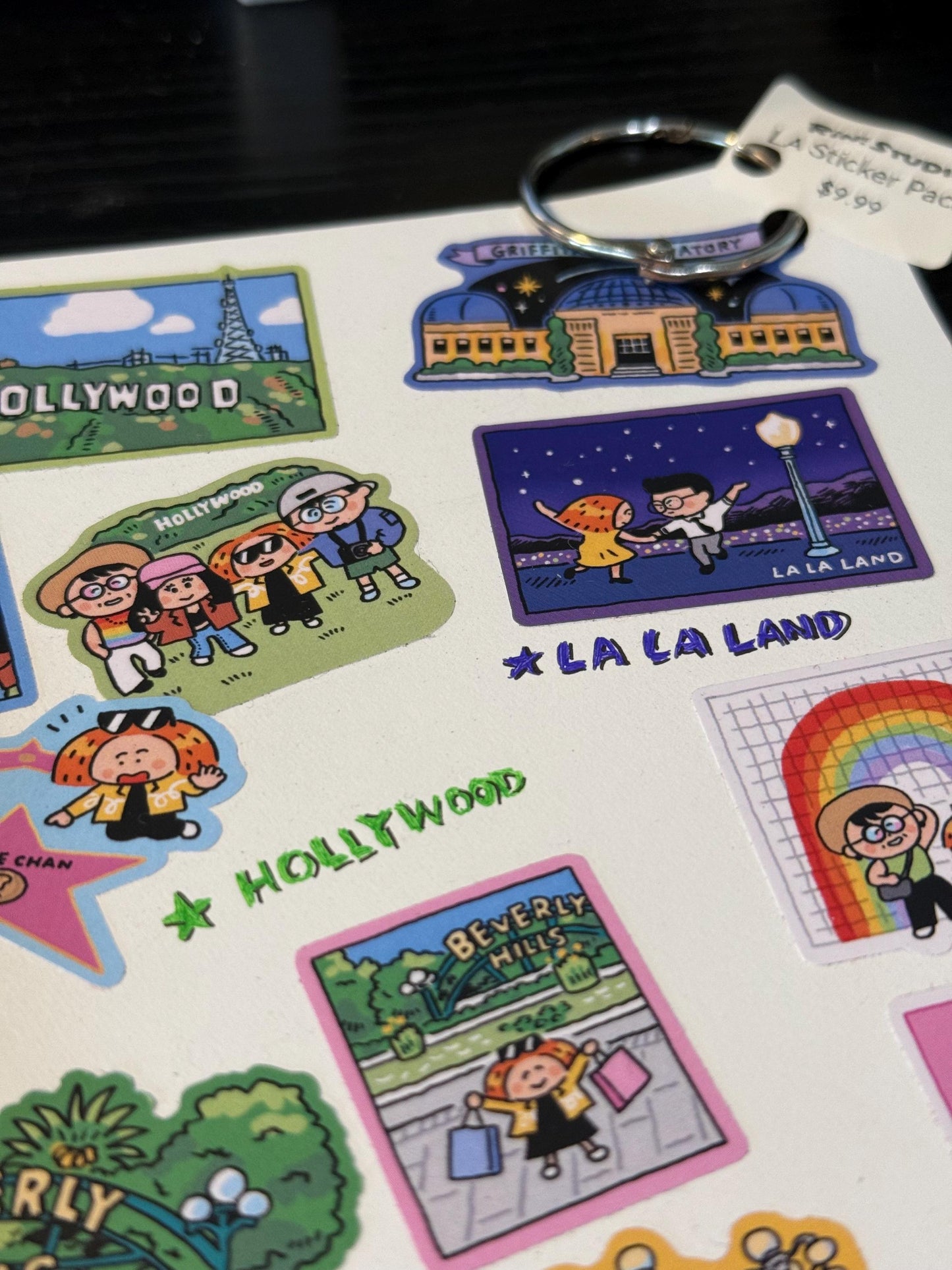 Stickers | Los Angeles | Luggage stickers | Pack | Journaling | City | Kawaii Stationery | Cute | RiN studio original