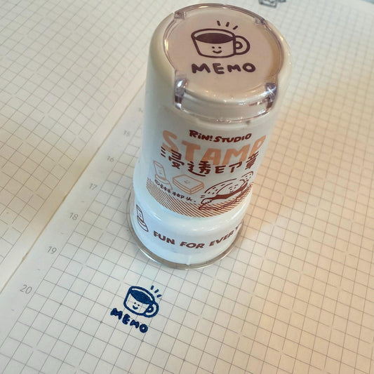 Mini Coffee Stamp: Round Infiltration Seal for Memos & Coffee