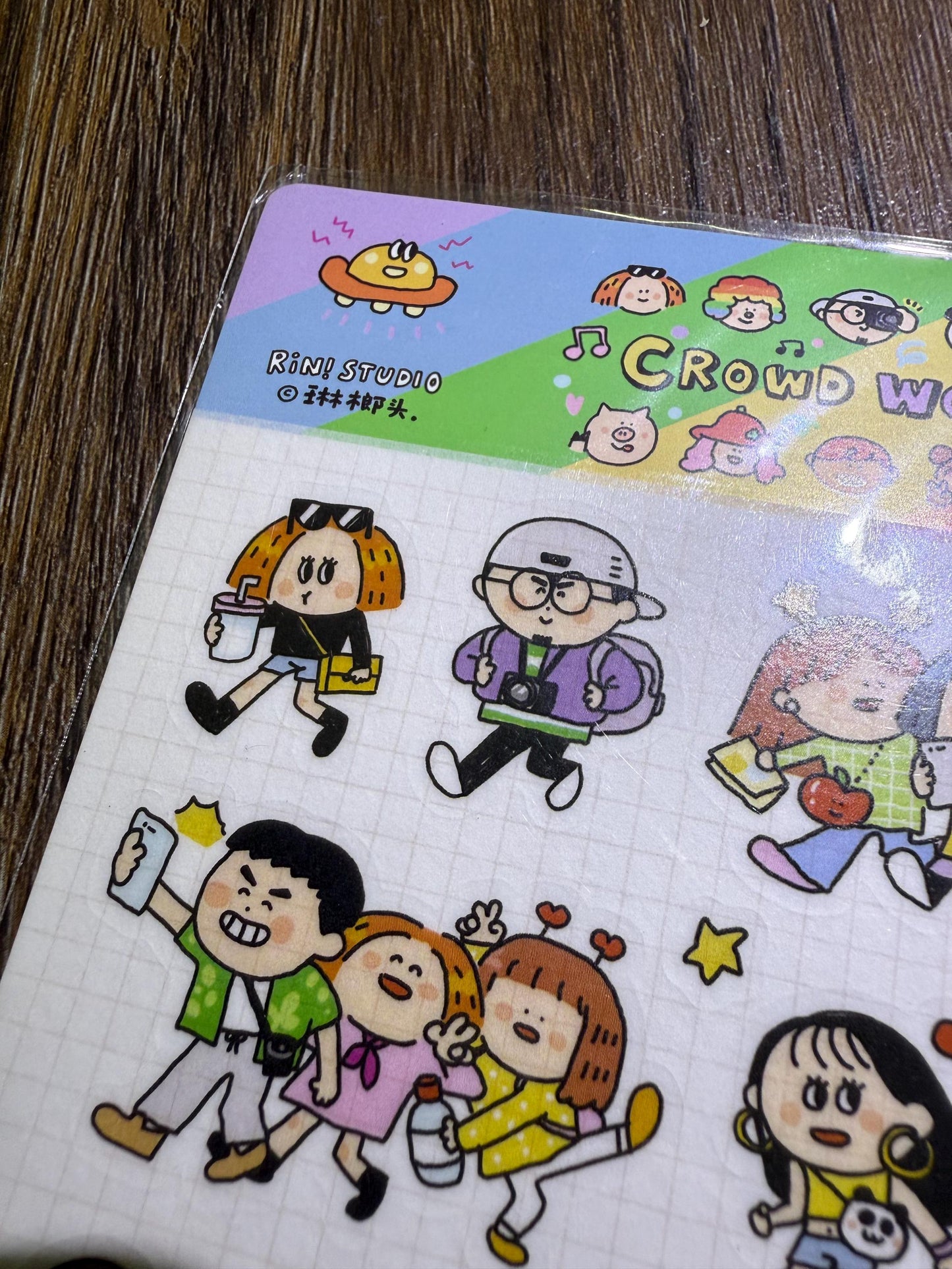 Kawaii Large Washi Tape Stickers: Crowd world, diversity sticker, Rainbow sticker, Pride Sticker, LGBT+ sticker