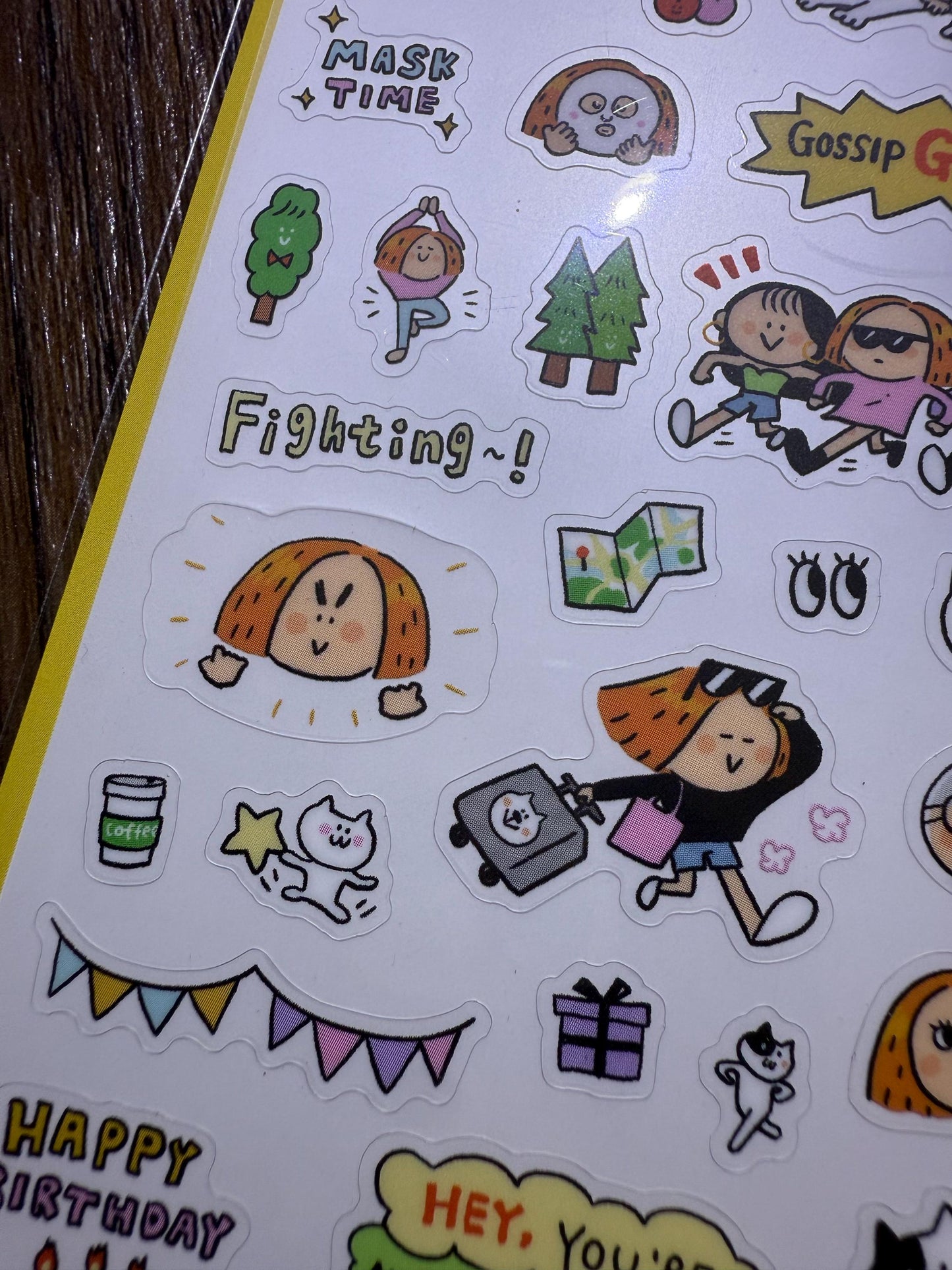 Kawaii PVC Stickers: Sketch Diary, Calendar Stickers