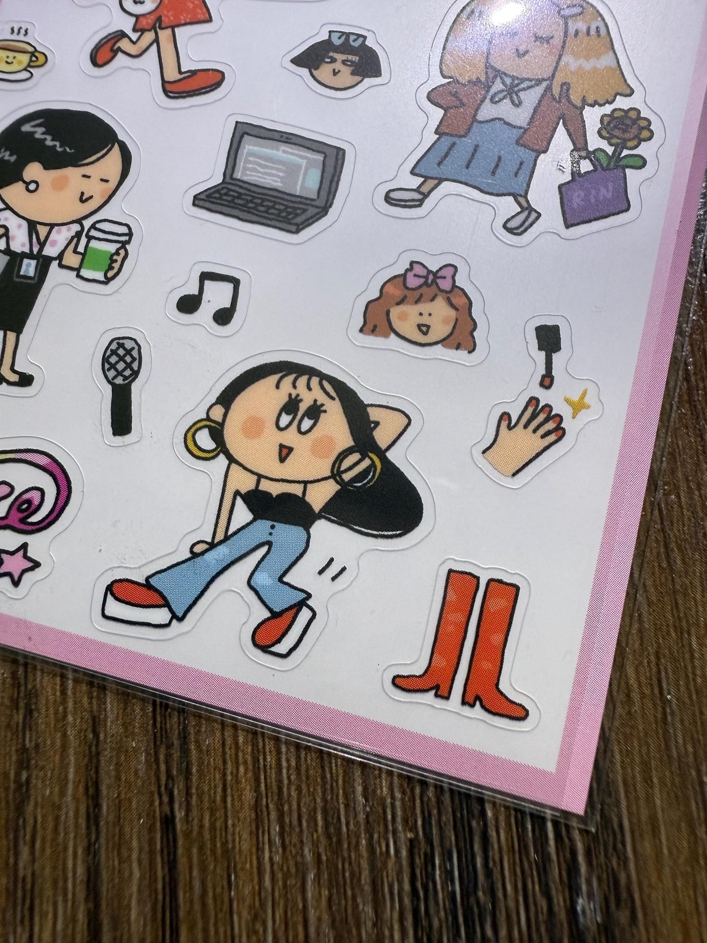 Girls Power PVC Stickers: RiN Studio Original