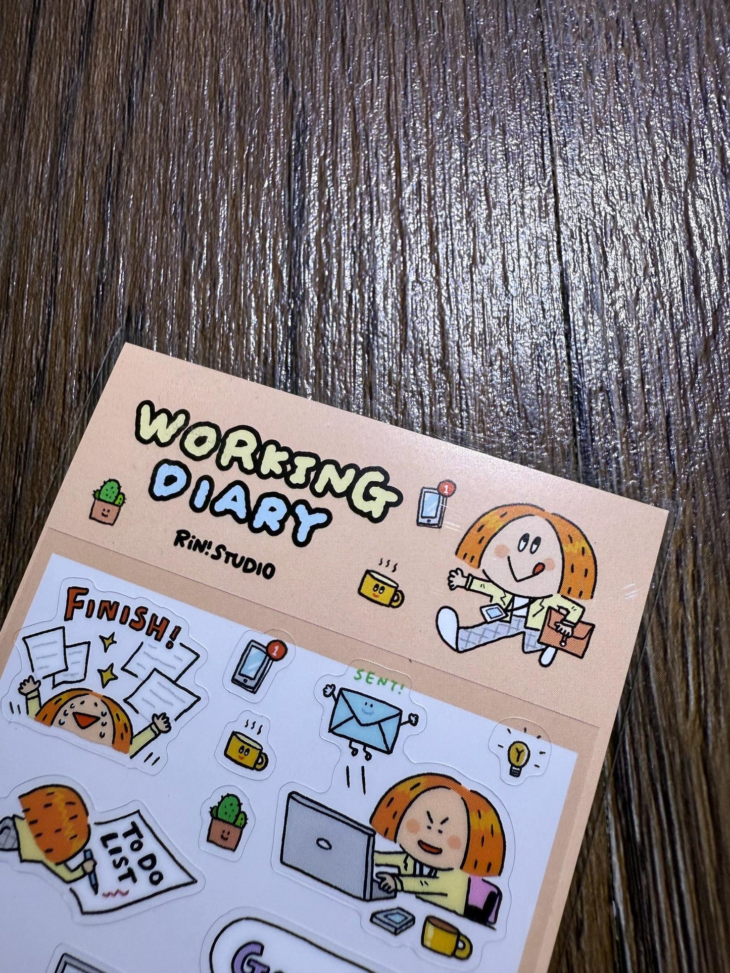 Kawaii PVC Stickers: Work Diary, Office Life Stickers