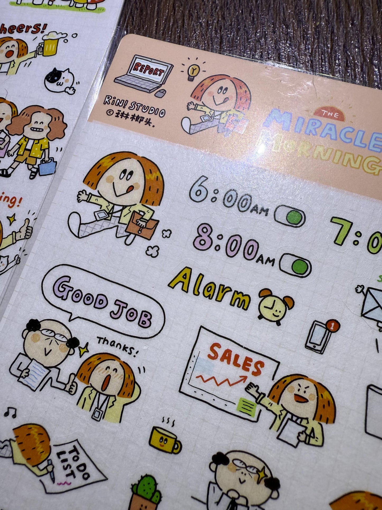 Kawaii Washi Tape Stickers: Work Diary, Office Life