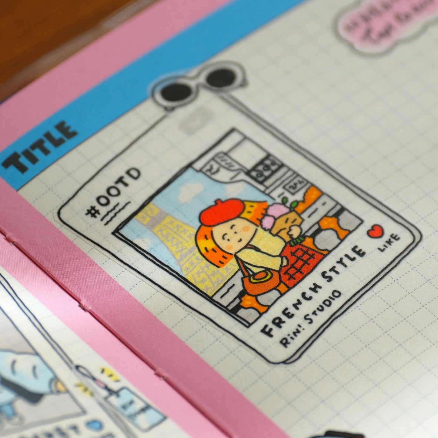 Bullet Journal Fashion Washi tape, OOTD Washi, Day Planner, Kawaii Journal Stickers, Outfit Washi, Winter & Fall Style, V37