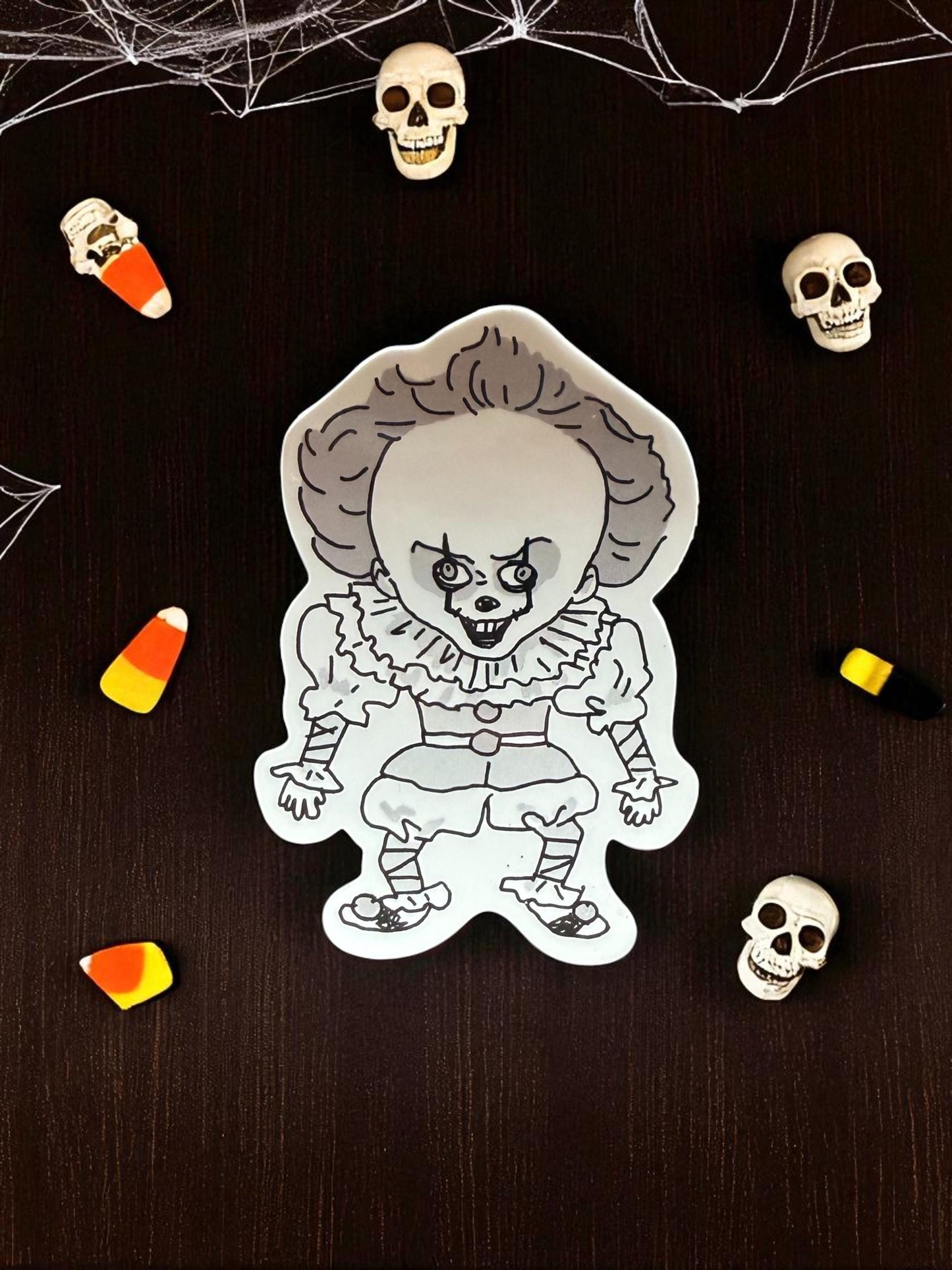 Halloween Vinyl Stickers, Horror Moive, Annabella, IT, SAW, Silent Hill, Water Bottle Sticker
