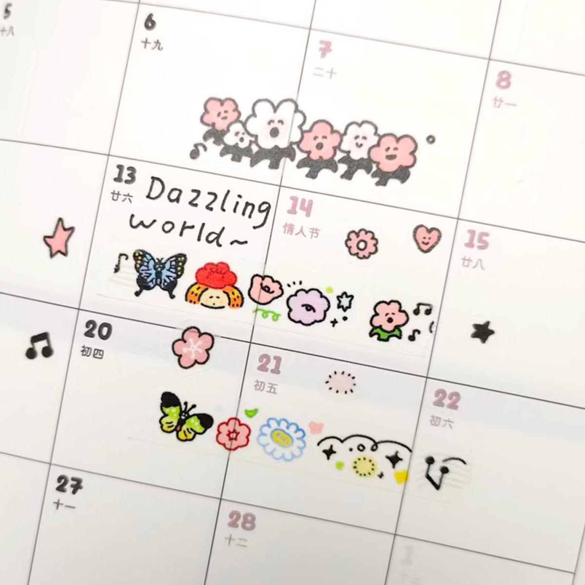 Flowers mini Washi Tape - RiN! Studio
