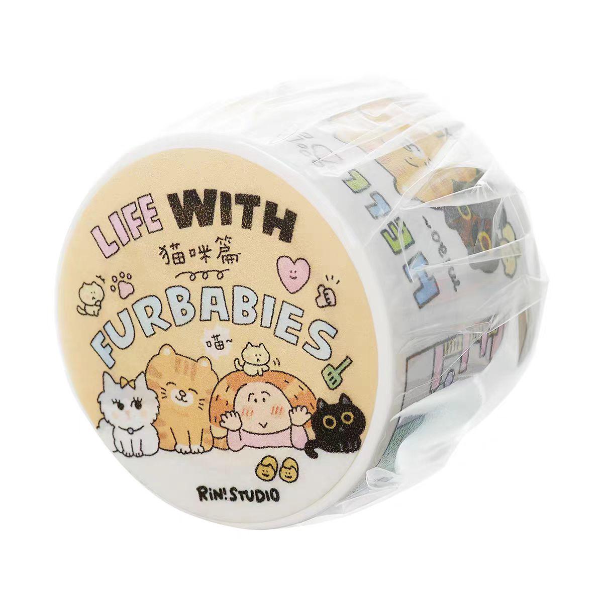 Kawaii Cats Mini Washi Tape by RiN Studio – lifestyle journaling photo