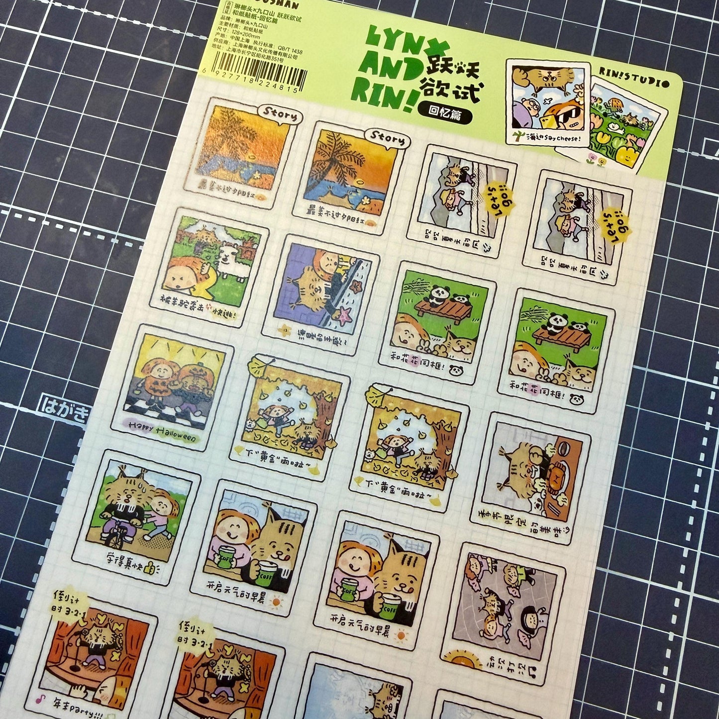 Instax Washi Stickers: Kawaii Planner instant camera sticker, eager to try memories. V35B