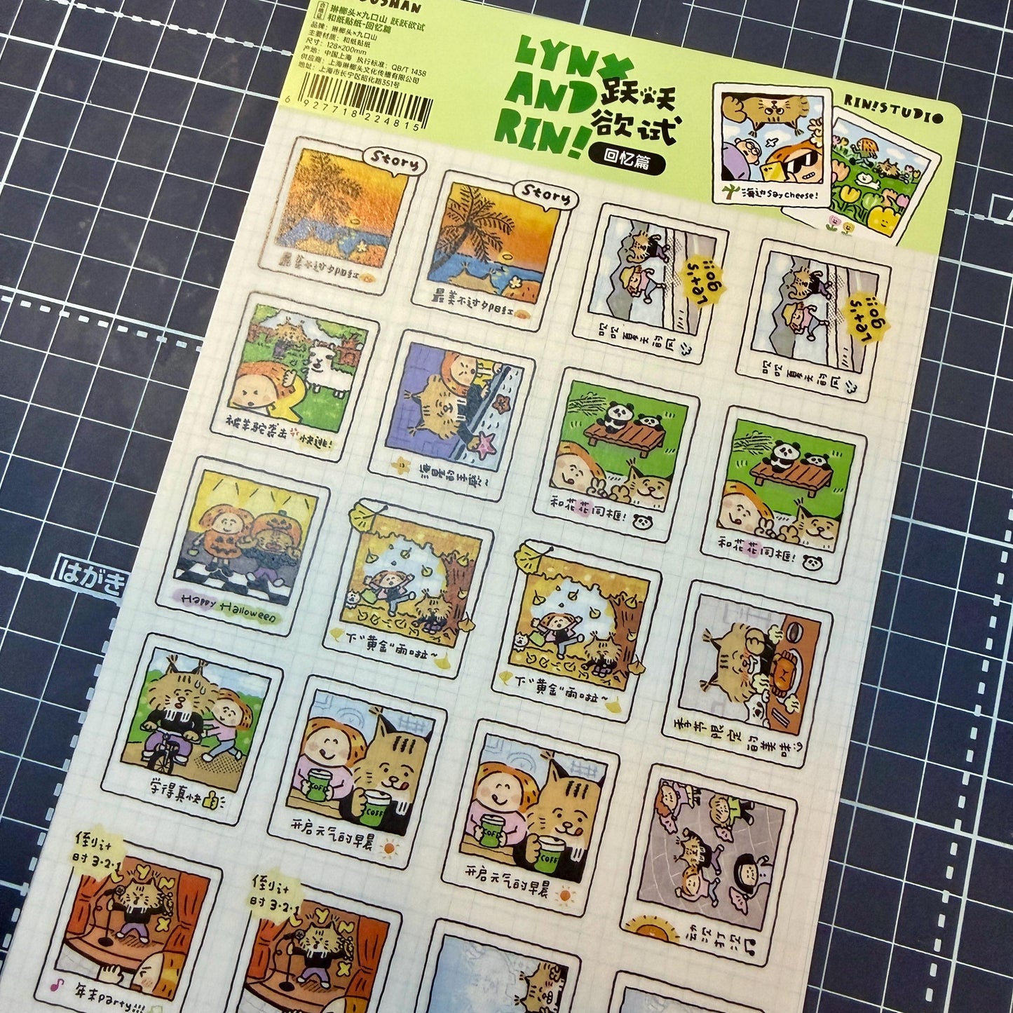 Instax Washi Stickers: Kawaii Planner instant camera by RiN Studio – color and pattern close-up