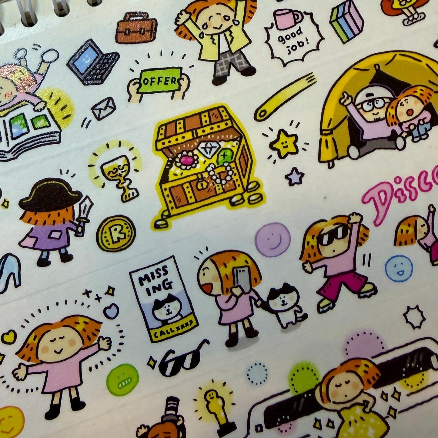 Shinning Moments Stickers, Kawaii Stationery, RiN Studio