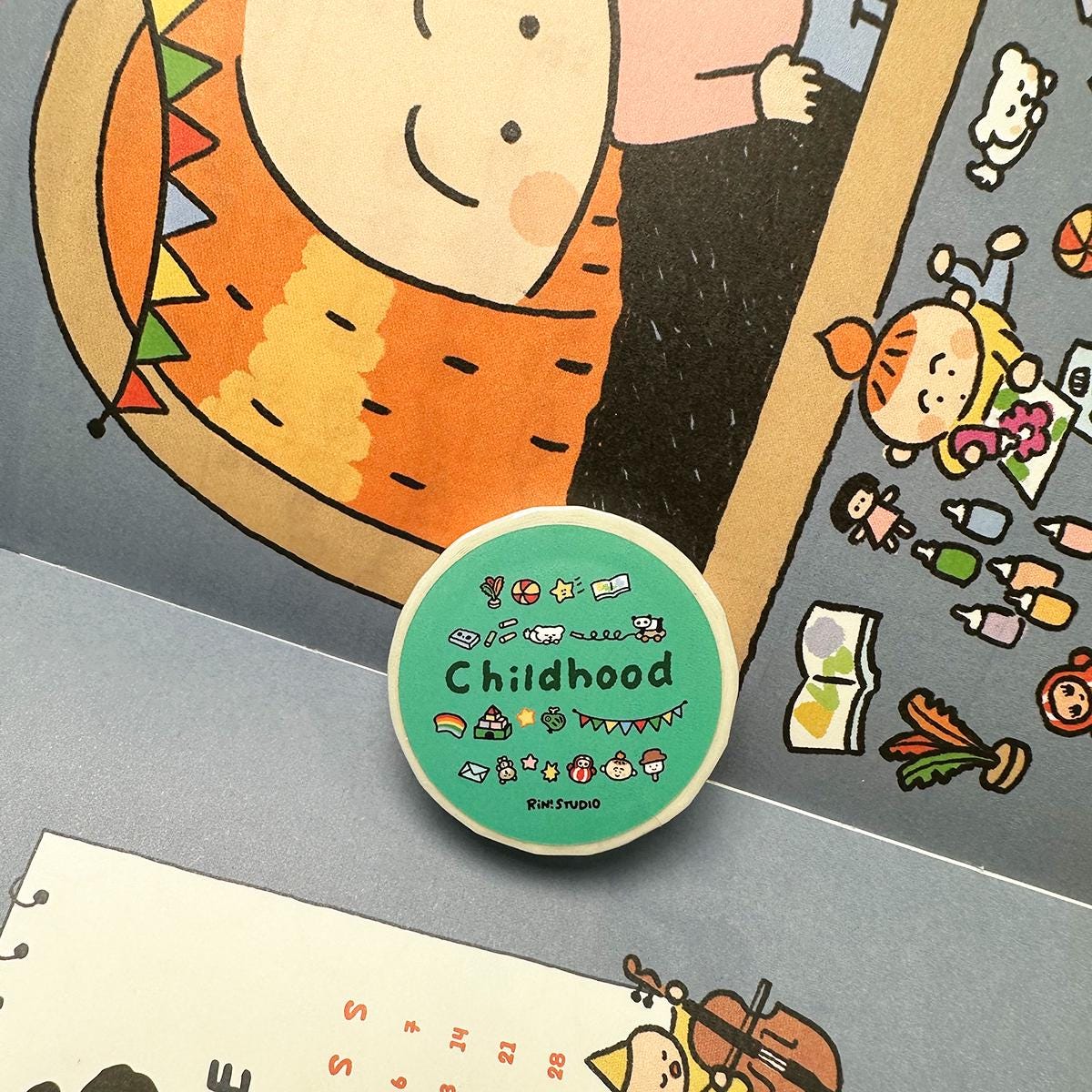 Childhood Toy Mini Washi Tape by RiN Studio – scrapbook and journal application