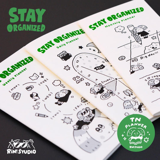 Traveler's Notebook Refill Daily, Weekly, Monthly Planner | Functional TN Insert | RiN! Studio