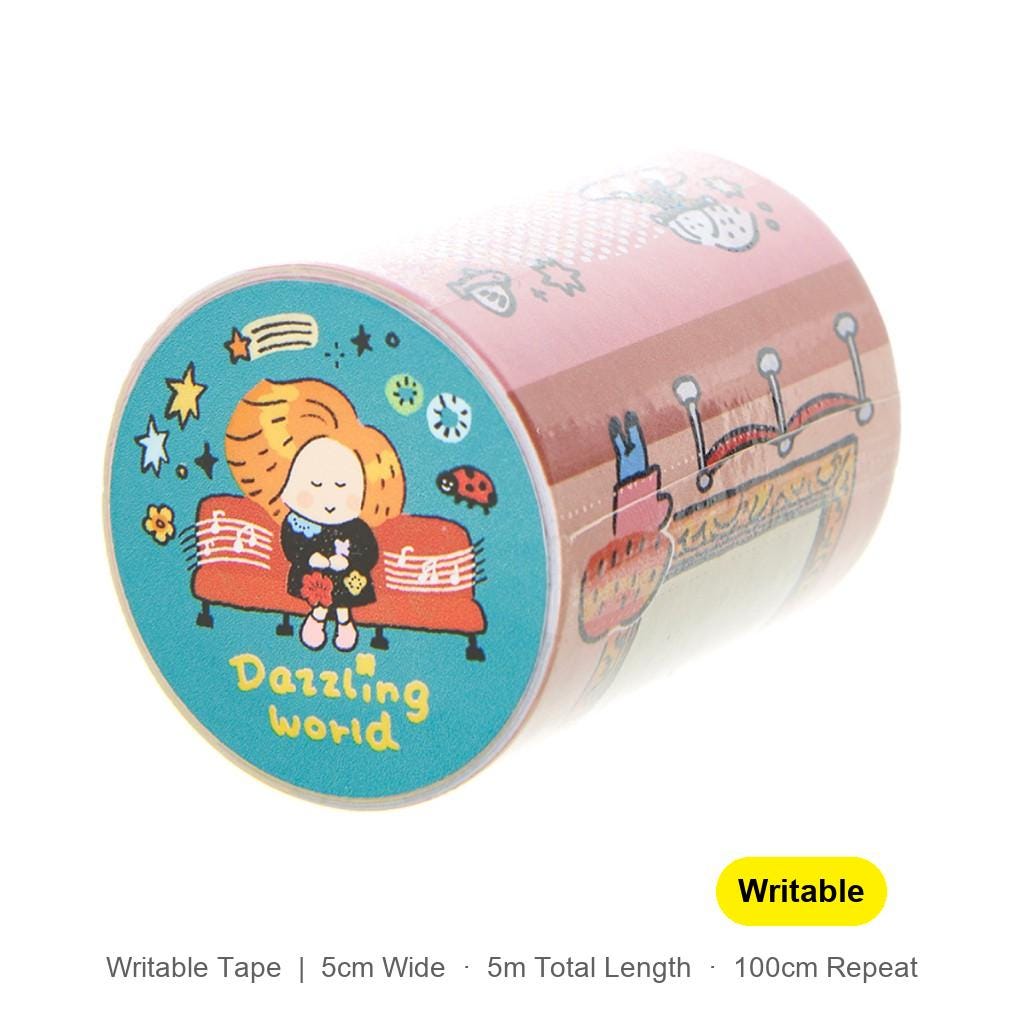 Writable washi tape - Dazzling World | Jourrnal Tape | RiN! Studio