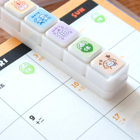 Mini 6 in 1 stamps - Everyday - Portable size