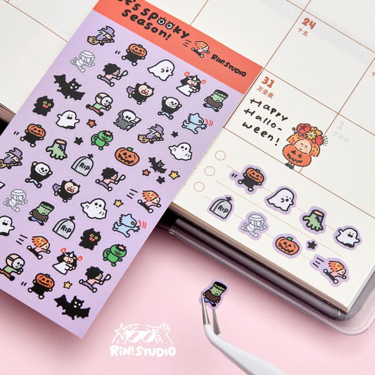 Mini Stickers - Coffee/Flower/Aloha/Halloween/Social Media/Dream/Childhood - RiN! Studio