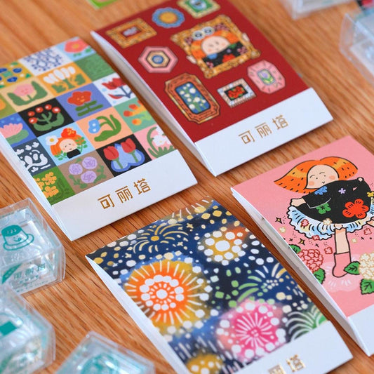 RiN! Studio x King Jim Kitta Collaboration - washi tape and stamps