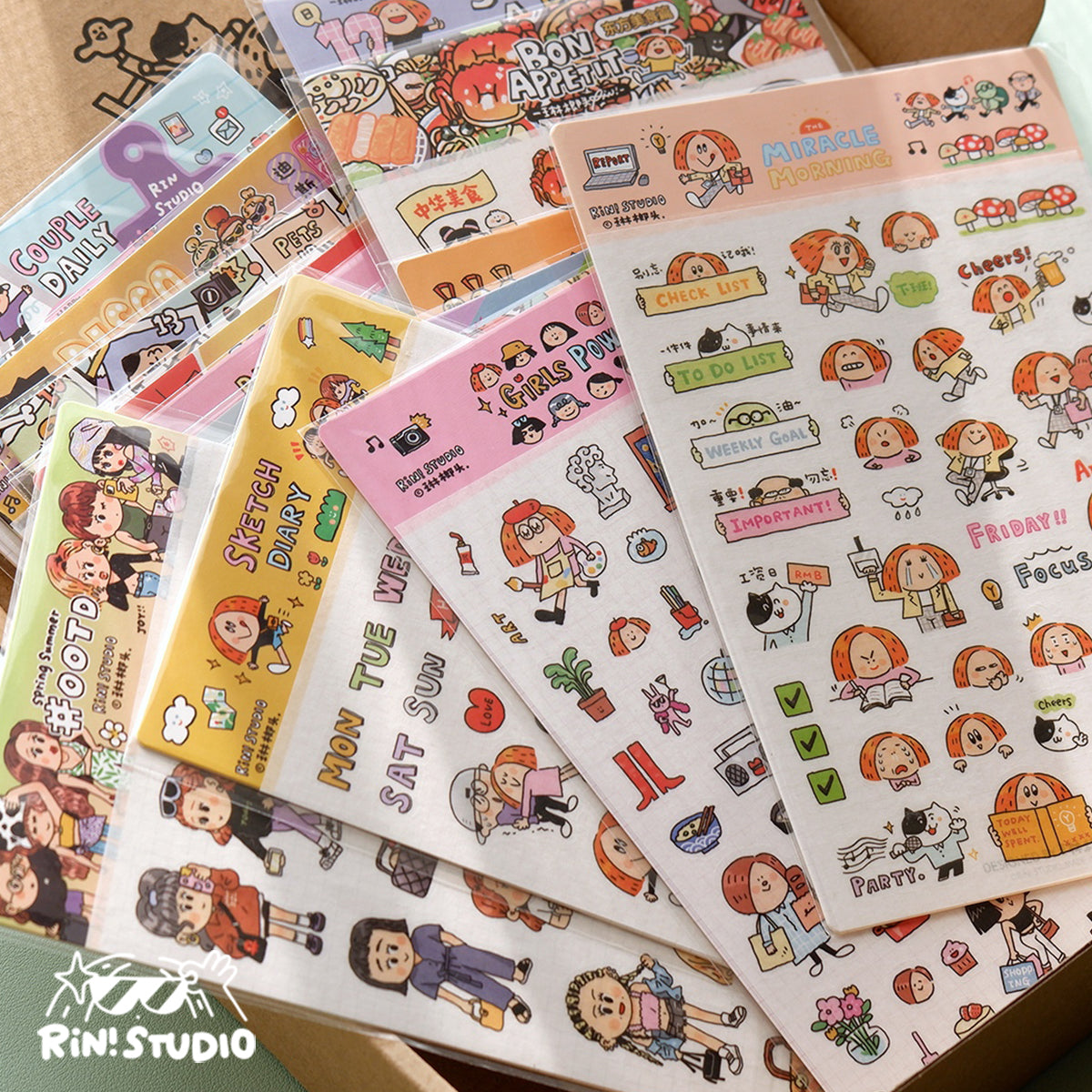 Kawaii Planner Stickers & Bullet Journal Stickers | RiN! Studio – RiN ...