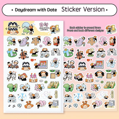Day Dream Date Stickers | Number | Vol 24